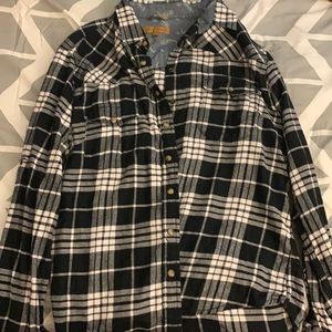 Black and White Flannel. Brand Is Jachs Girlfiend. Size Medium. Worn once.